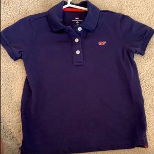 Vineyard vines navy polo 5T—-fits like 4T
